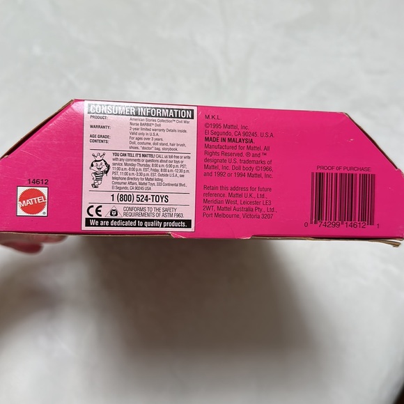 CIVIL WAR NURSE Barbie - Picture 3 of 4